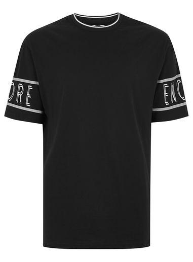 Topman Mens Black 'encore' T-shirt