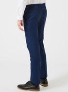 Topman Mens Bright Blue Textured Stretch Skinny Fit Suit Pants
