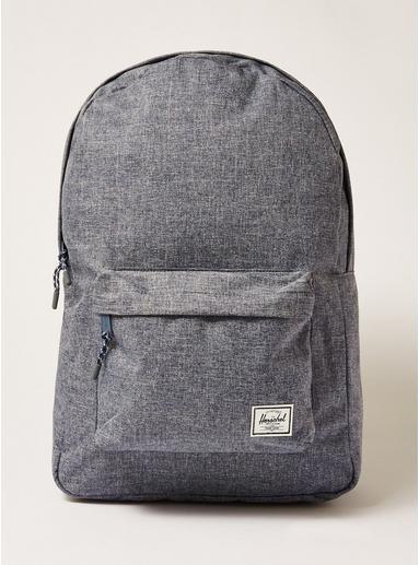 Topman Mens Grey Chambray Classic Backpack