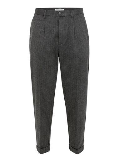 Topman Mens Selected Homme Grey Pinstripe Dress Pants