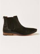Topman Mens Black Leather Luther Chelsea Boots