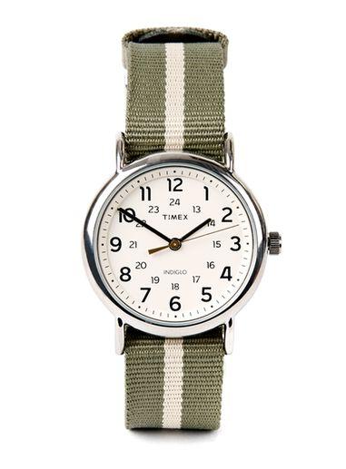 Topman Mens Timex Green Reversible Strap Weekender Watch*