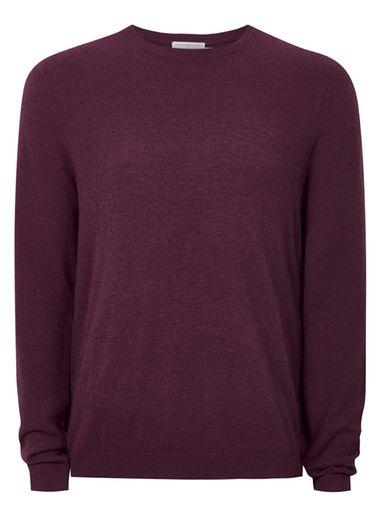 Topman Mens Red Berry Cashmere Sweater