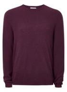 Topman Mens Red Berry Cashmere Sweater