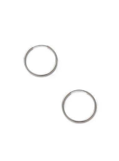 Topman Mens Silver Large Hoop Earrings*