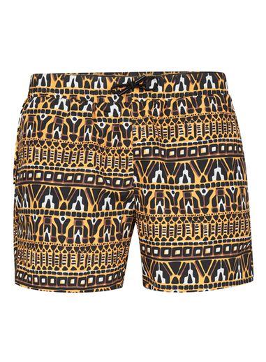 Topman Mens Multi African Print Swim Shorts