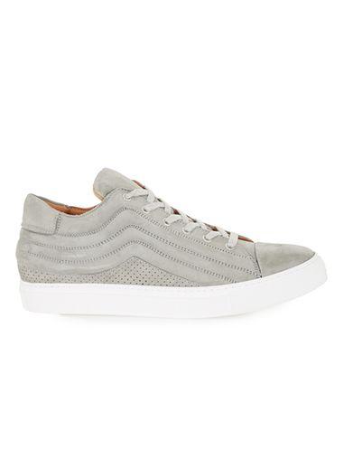 Topman Mens Selected Homme Grey Nubuck Sneakers