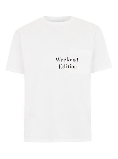 Topman Mens White 'weekend Edition' T-shirt