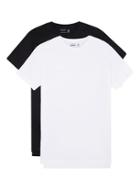 Topman Mens Black And White Longline T-shirt Multipack