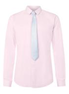 Topman Mens Pink Dress Shirt And Blue Tie Set