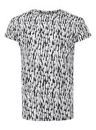 Topman Mens White Paint Dash Muscle Fit T-shirt