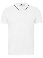 Topman Mens White Muscle Fit Tipped Polo