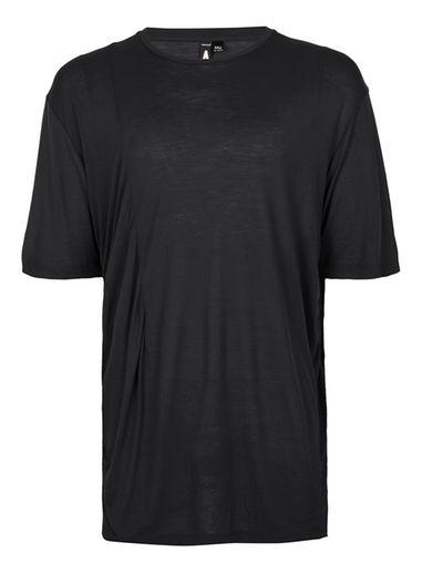 Topman Mens Aaa Black Ruching T-shirt