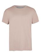 Topman Mens Selected Homme Pink Raw Edge T-shirt