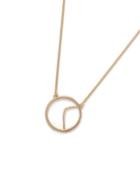 Topman Mens Gold Look Geometric Cut Out Pendant Necklace*