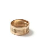 Topman Mens Gold Look Etched Band Ring*
