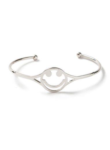 Topman Mens Silver Face Cuff Bracelet*