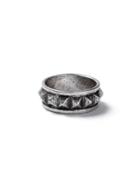 Topman Mens Antique Silver Look Spike Ring*