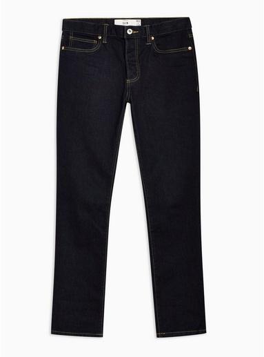 Topman Mens Blue Raw Wash Stretch Slim Jeans