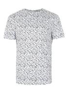 Topman Mens Grey Mini Geo Print Slim Fit T-shirt