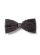 Topman Mens Grey Gray Fur Bow Tie*