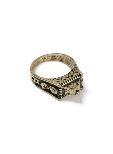 Topman Mens Antique Gold Ring*