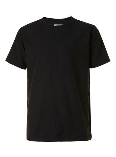 Topman Mens Ltd Black Neppy Woven T-shirt