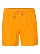 Topman Mens Washed Orange Swim Shorts
