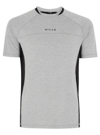 Topman Mens Grey Nicce Sports Gray 'beta' T-shirt