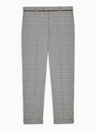Topman Mens Grey Gray And Pink Relaxed Fit Suit Pants