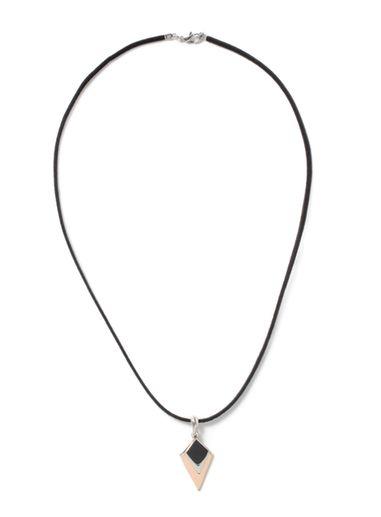 Topman Mens Black Shard Pendant Necklace*