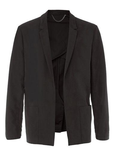 Topman Mens Street Tailor Black Drapey Blazer