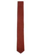 Topman Mens Red Rust Faux Suede Tie
