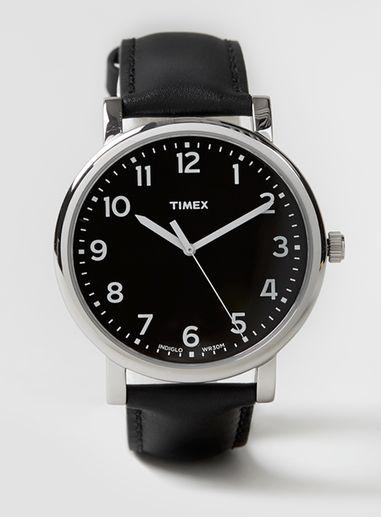 Topman Mens Timex Black Originals Oversized Watch*