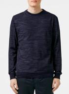 Topman Mens Blue Textured Sweatshirt