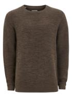 Topman Mens Selected Homme Brown Vince Bubble' Sweater
