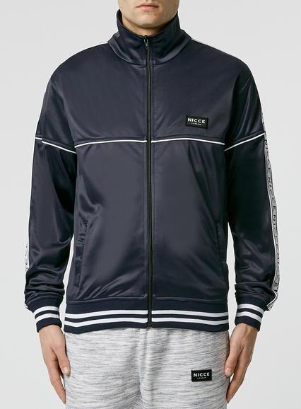 Topman Mens Blue Nicce Navy Tracksuit Top