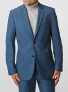 Topman Mens Mid Blue Slim Fit Suit Jacket