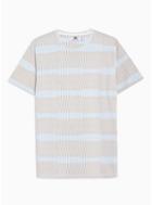 Topman Mens Multi Abstract Stripe T-shirt