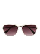 Topman Mens Jeepers Peepers Silver Square Aviator Sunglasses*
