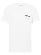 Topman Mens White 'topman' Print T-shirt