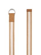 Topman Mens Brown Tan And Stone Belt With Leather Look Finishing