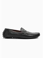 Topman Mens Black Monaco Snaffle Driver Shoes