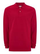 Topman Mens Ltd Red Long Sleeve Polo