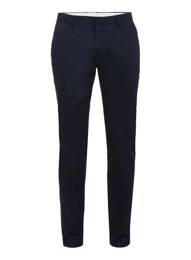 Topman Mens Blue Navy Stretch Twill Ultra Skinny Fit Pants