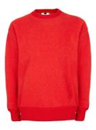 Topman Mens Red Fleece Sweater