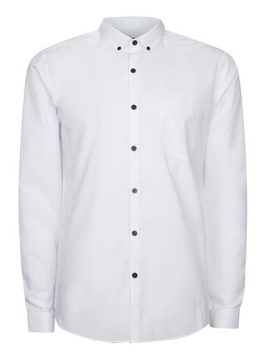 Topman Mens White Button Down Shirt