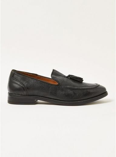 Topman Mens Black 'rudy' Tassel Loafers