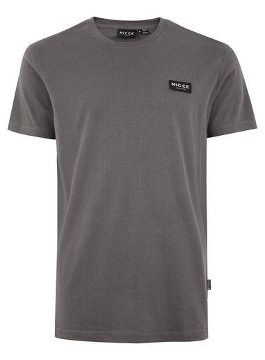 Topman Mens Grey Nicce Gray 'division' T-shirt