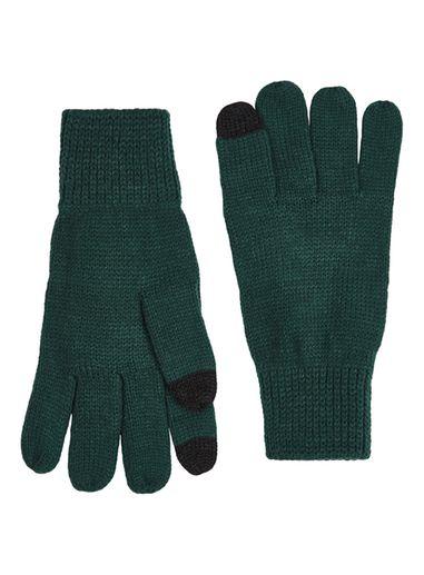 Topman Mens Alpine Green Touchscreen Gloves